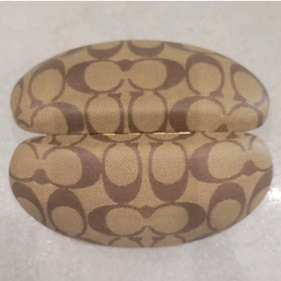 COACH Brown and Tan Sunglasses Eyeglasses Unisex Case - Picture 4 of 4